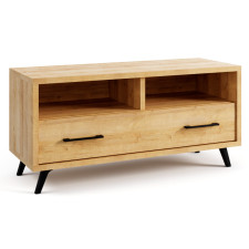 MEUBLE TV ONYX EN BOIS 2 NICHES - TIROIR