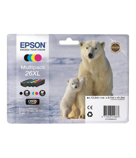 CARTOUCHE D\'ENCRE EPSON 26XL CART. D ENCRE MULTIPACK SERIE