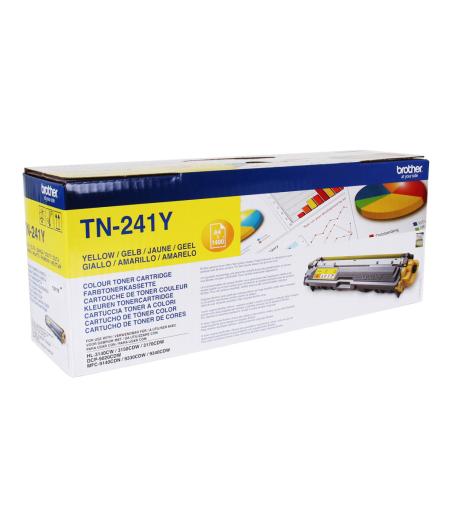 CARTOUCHE TONER BROTHER TN241Y - JAUNE - 1400 PAGES