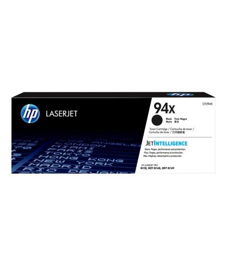 CARTOUCHE TONER HP CF294X 94X LASERJET -  NOIR - 2800 PAGES