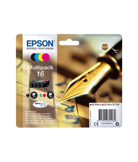 CARTOUCHE D'ENCRE EPSON C13T16264012 T1626 SERIE 16 - PACK DE 4