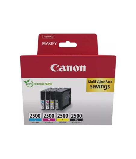 CARTOUCHE D'ENCRE CANON PGI-2500 - PACK DE 4 COULEURS