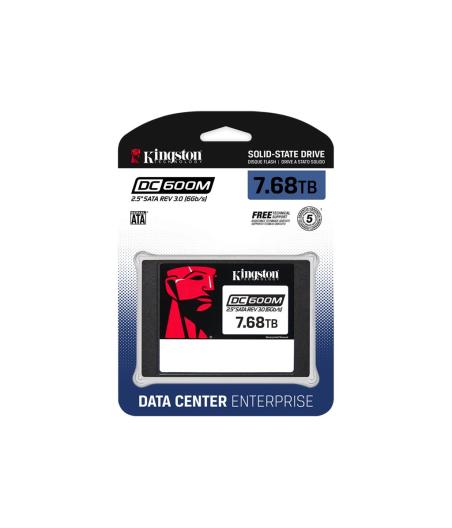 SSD INTERNE KINGSTON 7.68TO DC600M 2.5P SATA3 SSD