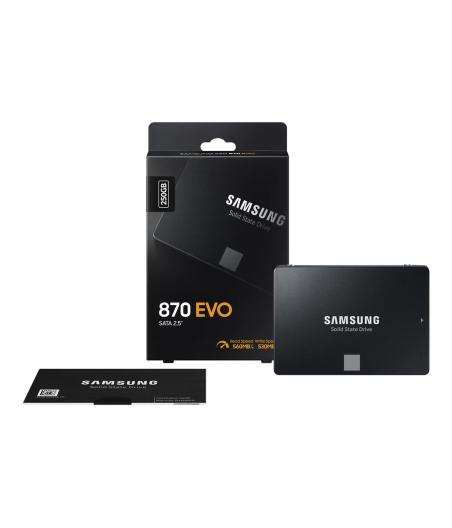 SSD INTERNE SAMSUNG SSD 870 EVO 250GO 2.5P SATA
