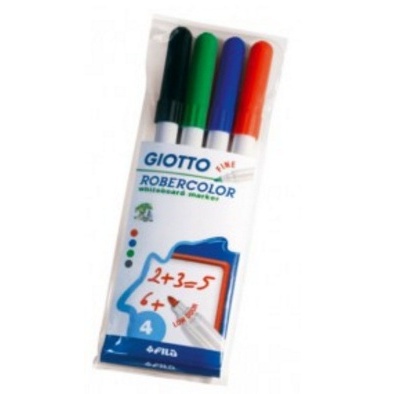 FEUTRES EFFACABLES A SEC POUR ARDOISES BLANCHES OU TABLEAU- POCHETTE DE 4 FEUTRES