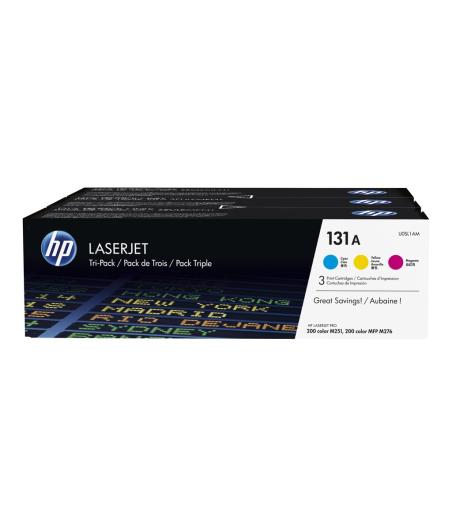 PACK DE 3 CARTOUCHES DE TONER HP 131A U0SL1AM