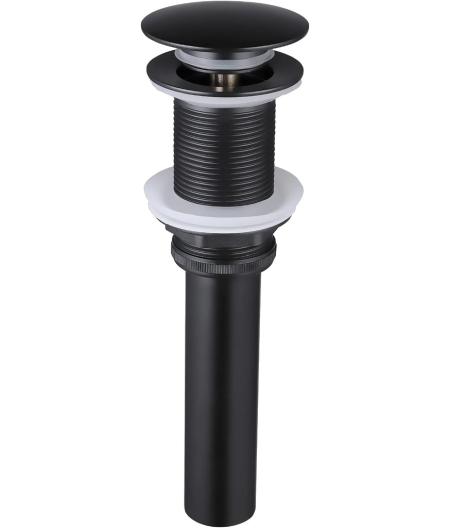 BONDE - SYSTEME DE VIDANGE LAVABO AMBA SANS TROP PLEIN NOIR