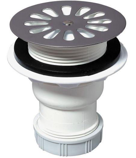 BONDE DE DOUCHE D60 SORTIE VERTICALE - LOKO INOX