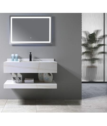 MEUBLE SALLE DE BAIN 1 VASQUE-KARA + MIROIR LED