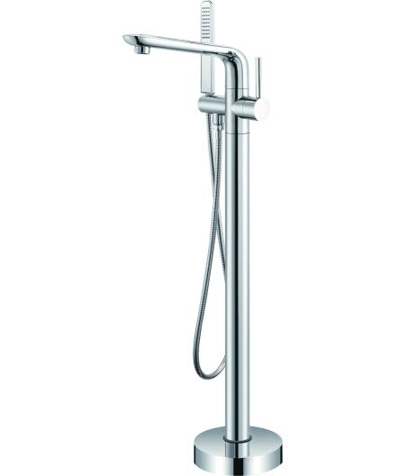 MITIGEUR BAIGNOIRE EN ILOT CAJOU CHROME