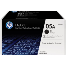 CARTOUCHE TONER HP 05A CE505D NOIRE LASERJET 2300 PAGES PACK DE 2