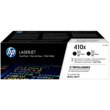 CARTOUCHE TONER HP 410X CF410XD LASERJET NOIRE 6500 PAGES PACK DE 2