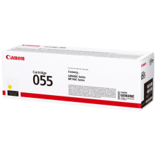 CARTOUCHE TONER CANON 055 JAUNE 2100 PAGES