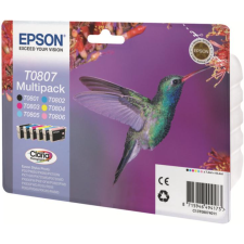 CARTOUCHE D'ENCRE EPSON T0807 BLISTER MULTICOLORE MULTIPACK 44.4ML
