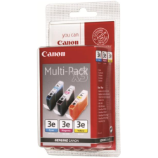 CARTOUCHE D'ENCRE CANON BCI-3E TRICOLORE 390 PAGES PACK DE 3