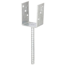 SUPPORT POUR POTEAU ALBERTS 214241 EN U TIGE EN ACIER