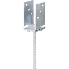 ANCRE DE POTEAU ALBERTS 214494 EN U TIGE À SCELLER 71 X 131 CM