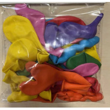 BALLONS FORMES MULTICOLORE X25
