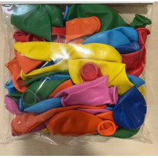 50 BALLONS MULTICOLORE 21 CM