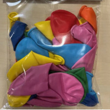 BALLONS MULTICOLORE 21 CM X30