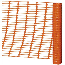 BARRIERE DE SIGNALEMENT PLASTIQUE 1 X 50 M ORANGE