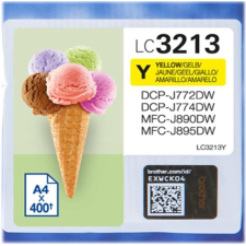 CARTOUCHE D'ENCRE BROTHER LC3213Y JAUNE 400 PAGES
