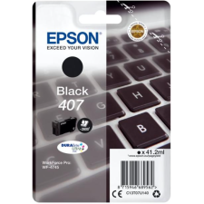 CARTOUCHE D'ENCRE EPSON 407 NOIRE 41.2ML 2600 PAGES DURABRITE
