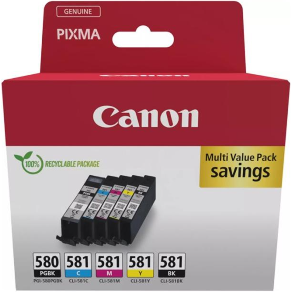 CARTOUCHE D'ENCRE CANON PGI-580/CLI-581 MULTIPACK PIXMA