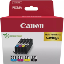 CARTOUCHE D'ENCRE CANON CLI-551 MULTIPACK 4 COULEURS 7ML  PIXMA